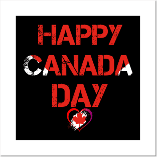 HAPPY CANADA DAY T-SHIRT Posters and Art